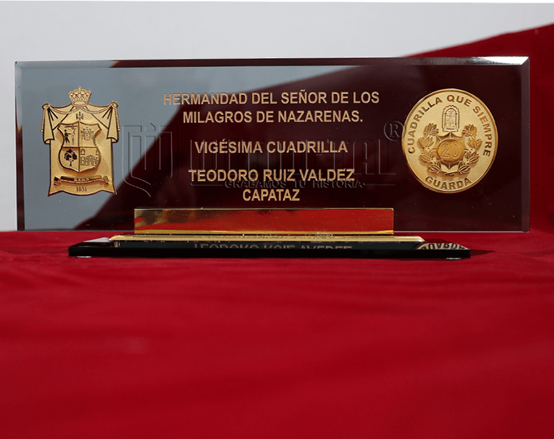 PORTA NOMBRE DE VIDRIO O ROTULO PNP CON DOS LOGOS PORTA NOMBRE DE VIDRIO O ROTULO PNP CON DOS LOGOS